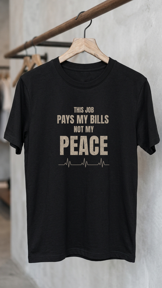 Corporate Burnout T-Shirt – Not My Peace Edition