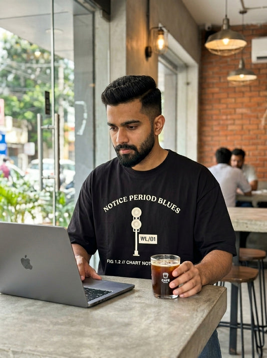 The 'WL/01' Notice Period Tee | Corporate Irony Series