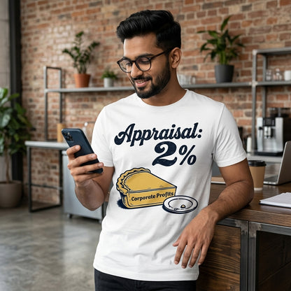 Appraisal 2% T-Shirt – Corporate Life in One Chart Unisex Standard Crew