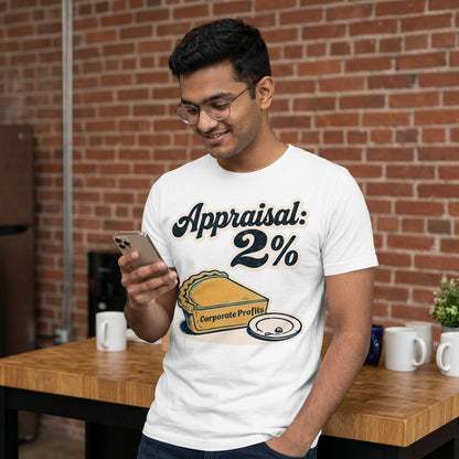 Appraisal 2% T-Shirt – Corporate Life in One Chart Unisex Standard Crew