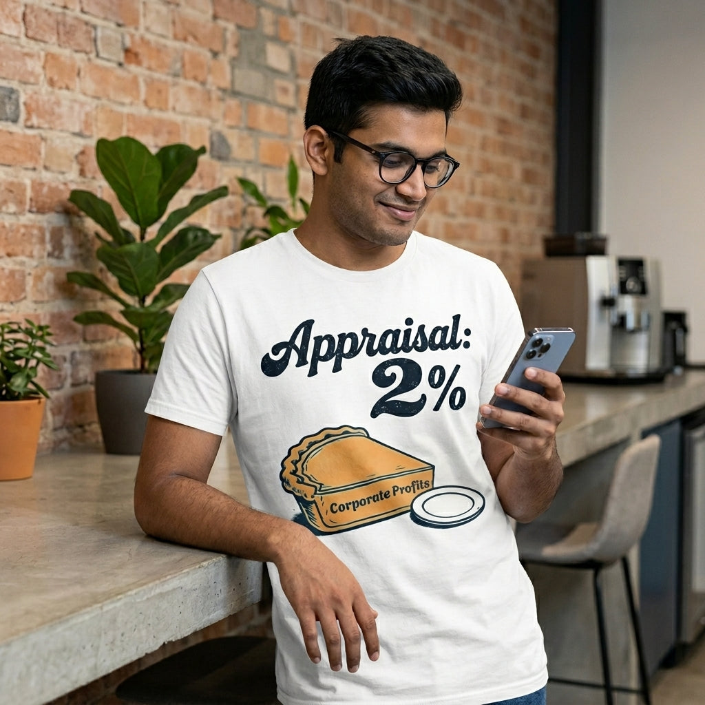 Appraisal 2% T-Shirt – Corporate Life in One Chart Unisex Standard Crew