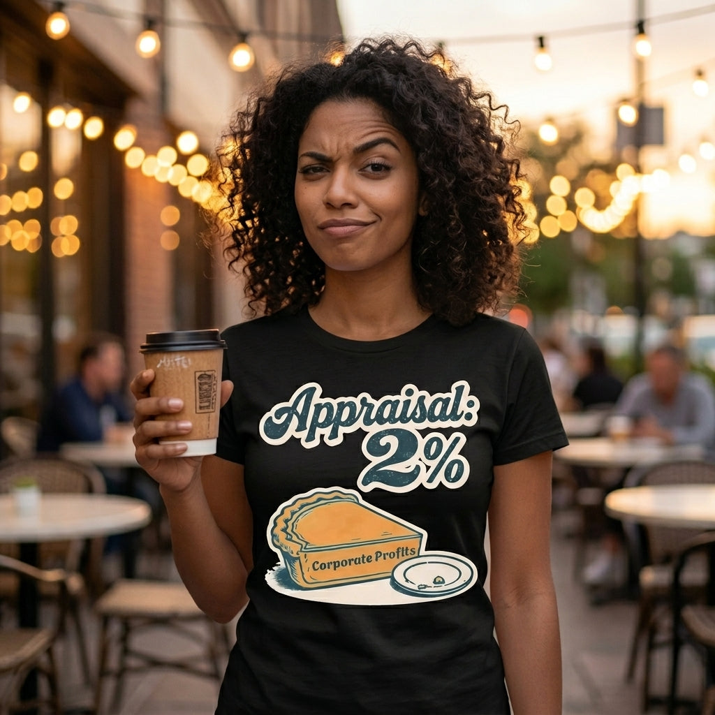 Appraisal 2% T-Shirt – Corporate Life in One Chart Unisex Standard Crew