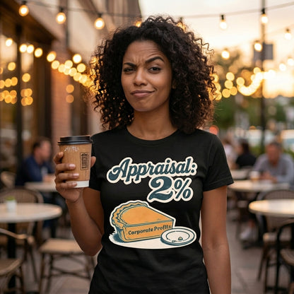 Appraisal 2% T-Shirt – Corporate Life in One Chart Unisex Standard Crew