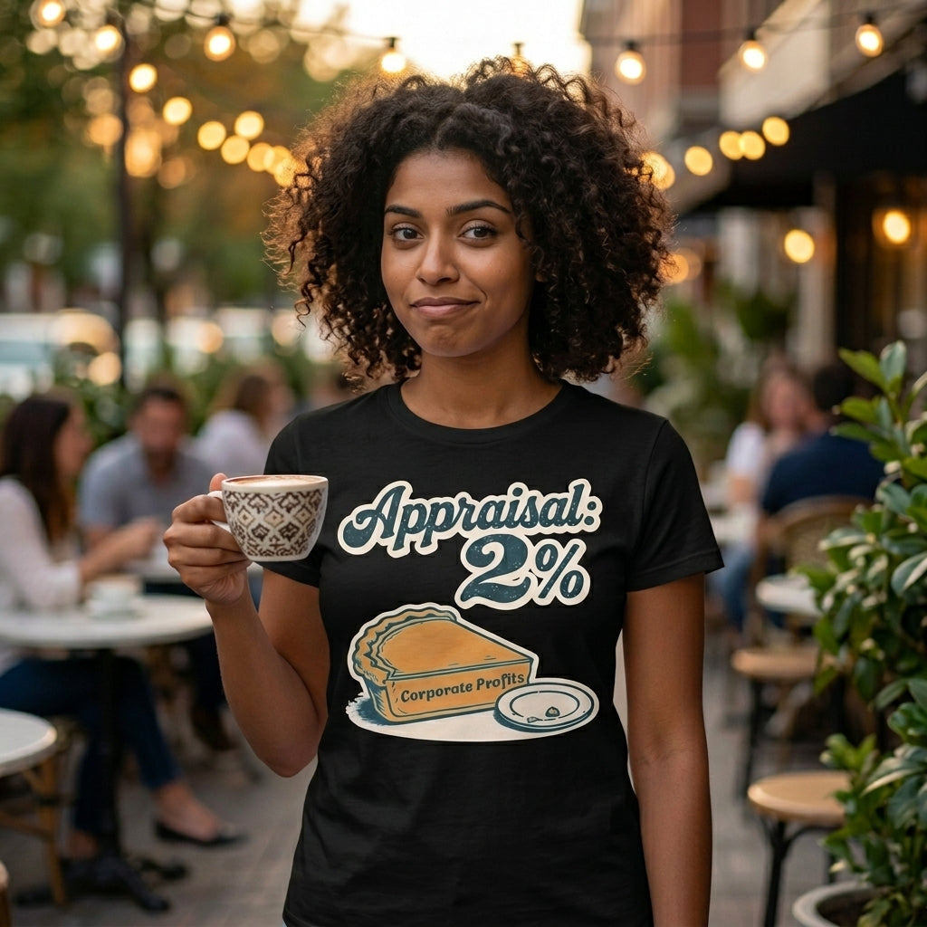 Appraisal 2% T-Shirt – Corporate Life in One Chart Unisex Standard Crew