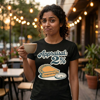 Appraisal 2% T-Shirt – Corporate Life in One Chart Unisex Standard Crew